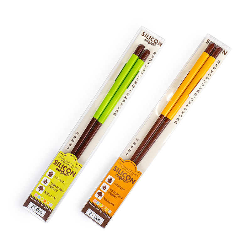 Japanese Chopsticks - Non-Slip Silicone - Green