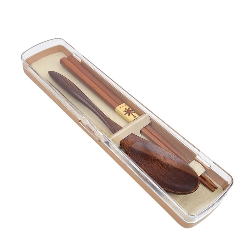 Japanese Chopsticks & Spoon Set with Carrying Box