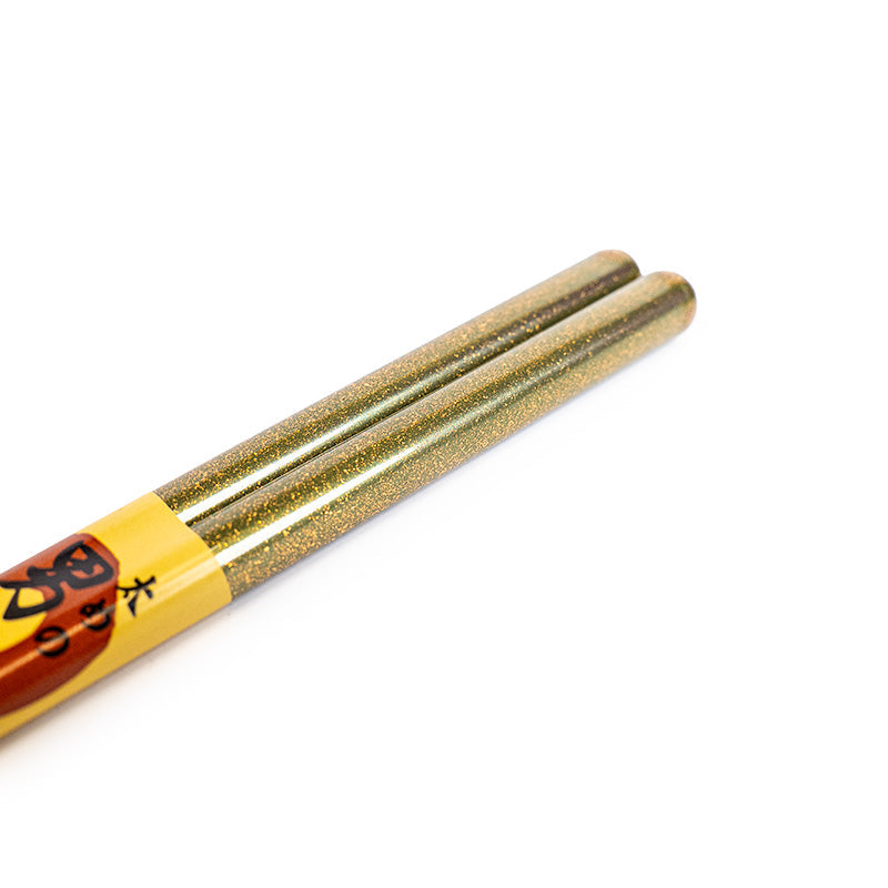 Japanese Chopsticks - Thick Gold Glitter
