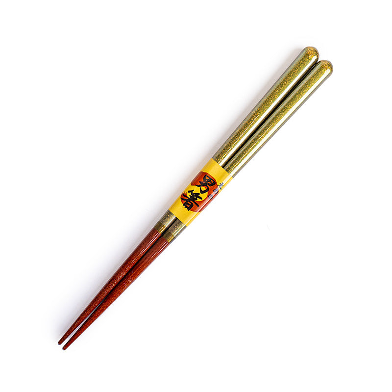 Japanese Chopsticks - Thick Gold Glitter