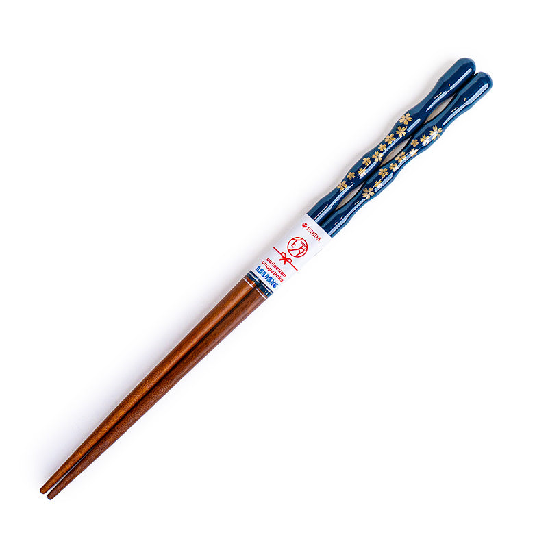 Japanese Chopsticks - Wavy Blue Sakura