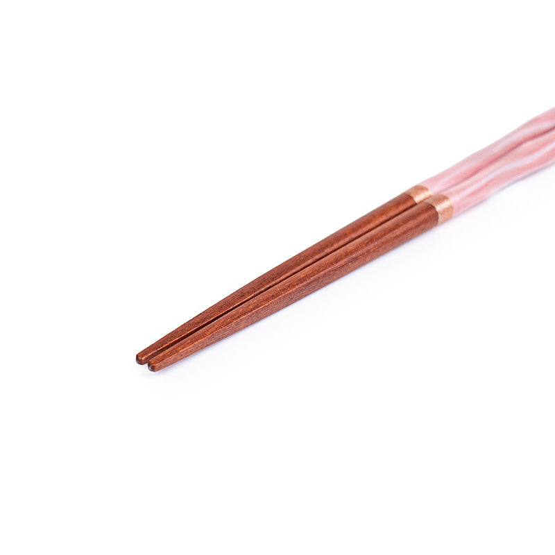 Japanese Chopsticks - Wavy Pink Glitter