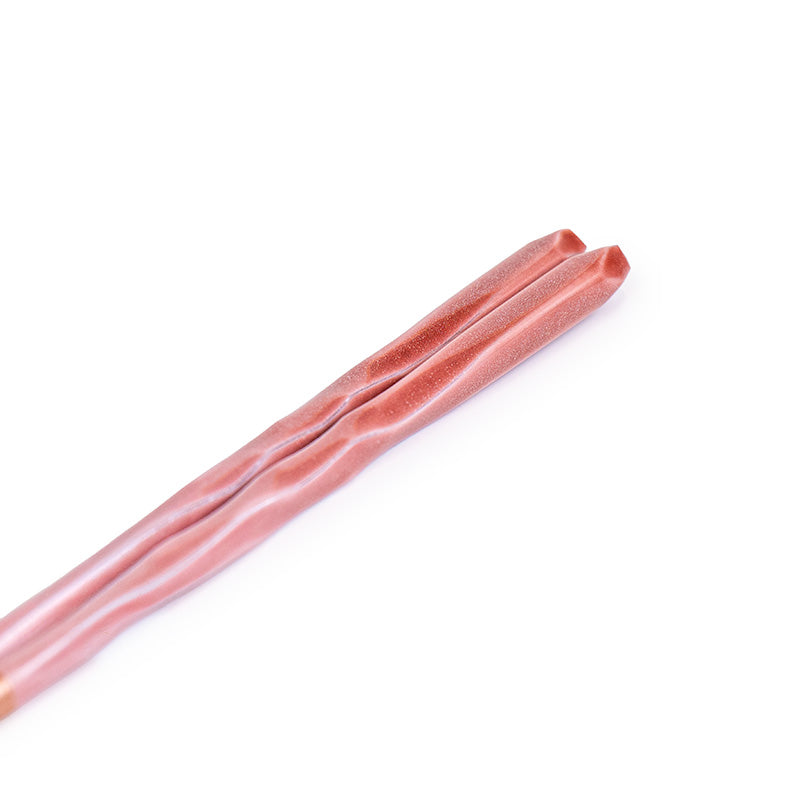 Japanese Chopsticks - Wavy Pink Glitter