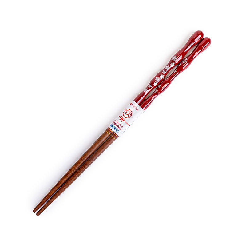 Japanese Chopsticks - Wavy Red Sakura