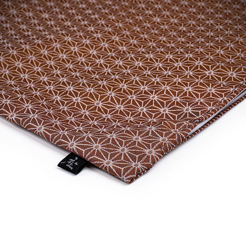 Japanese Cushion Cover - Asanoha Orange 20x20
