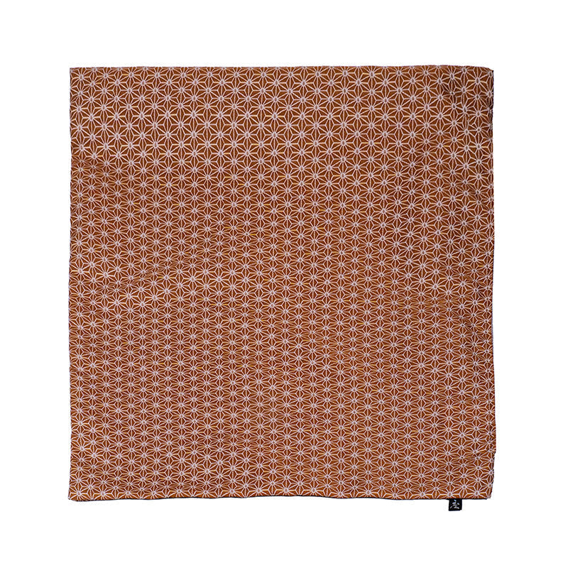 Japanese Cushion Cover - Asanoha Orange 20x20