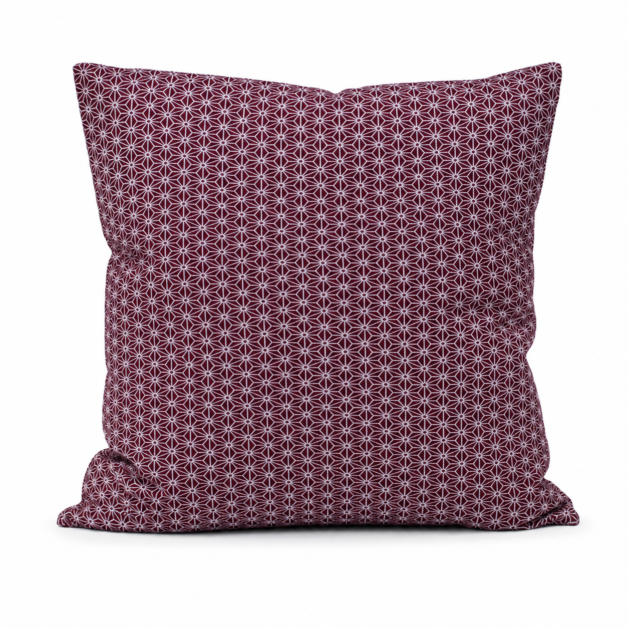 Japanese Cushion Cover - Asanoha Purple 20x20