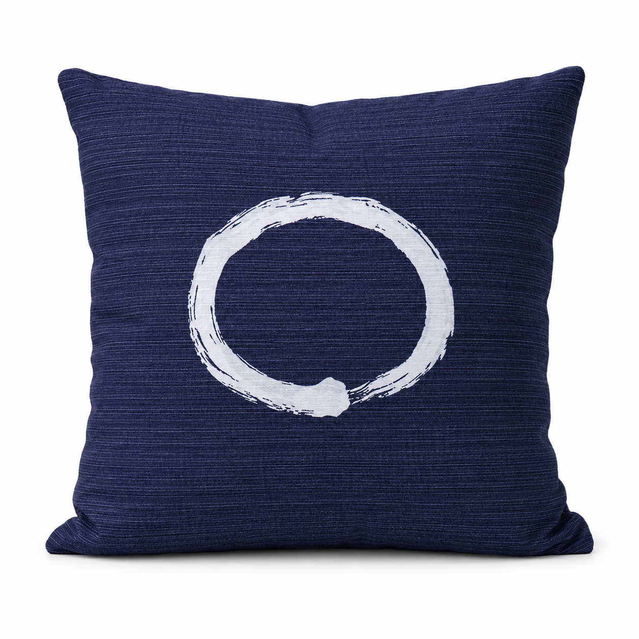 Japanese Cushion Cover - Ensō Blue 20x20