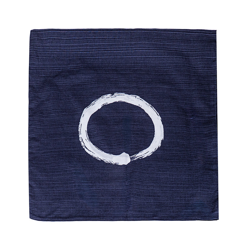 Japanese Cushion Cover - Ensō Blue 20x20