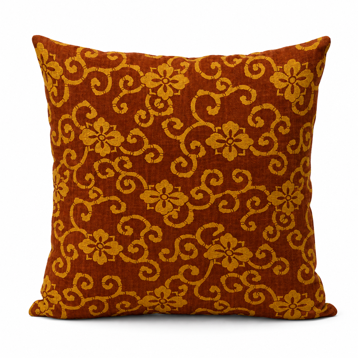 Japanese Cushion Cover - Hanabishi Karakusa 18x18