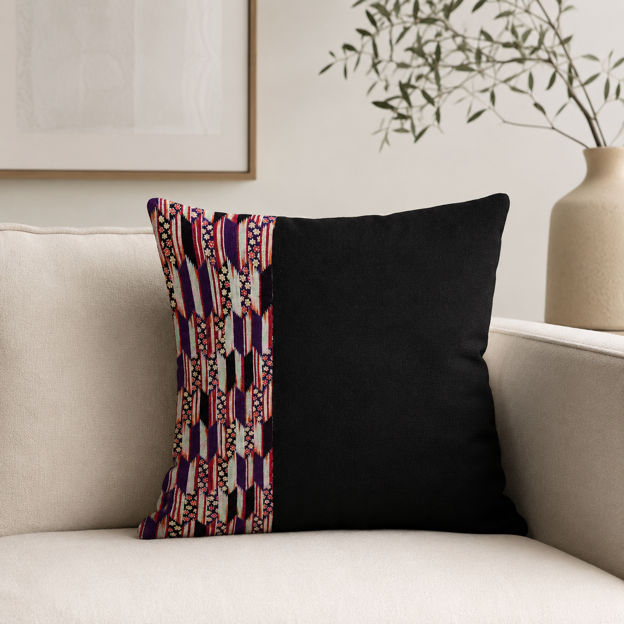 Japanese Cushion Cover - Koiki Yagasuri 20x20