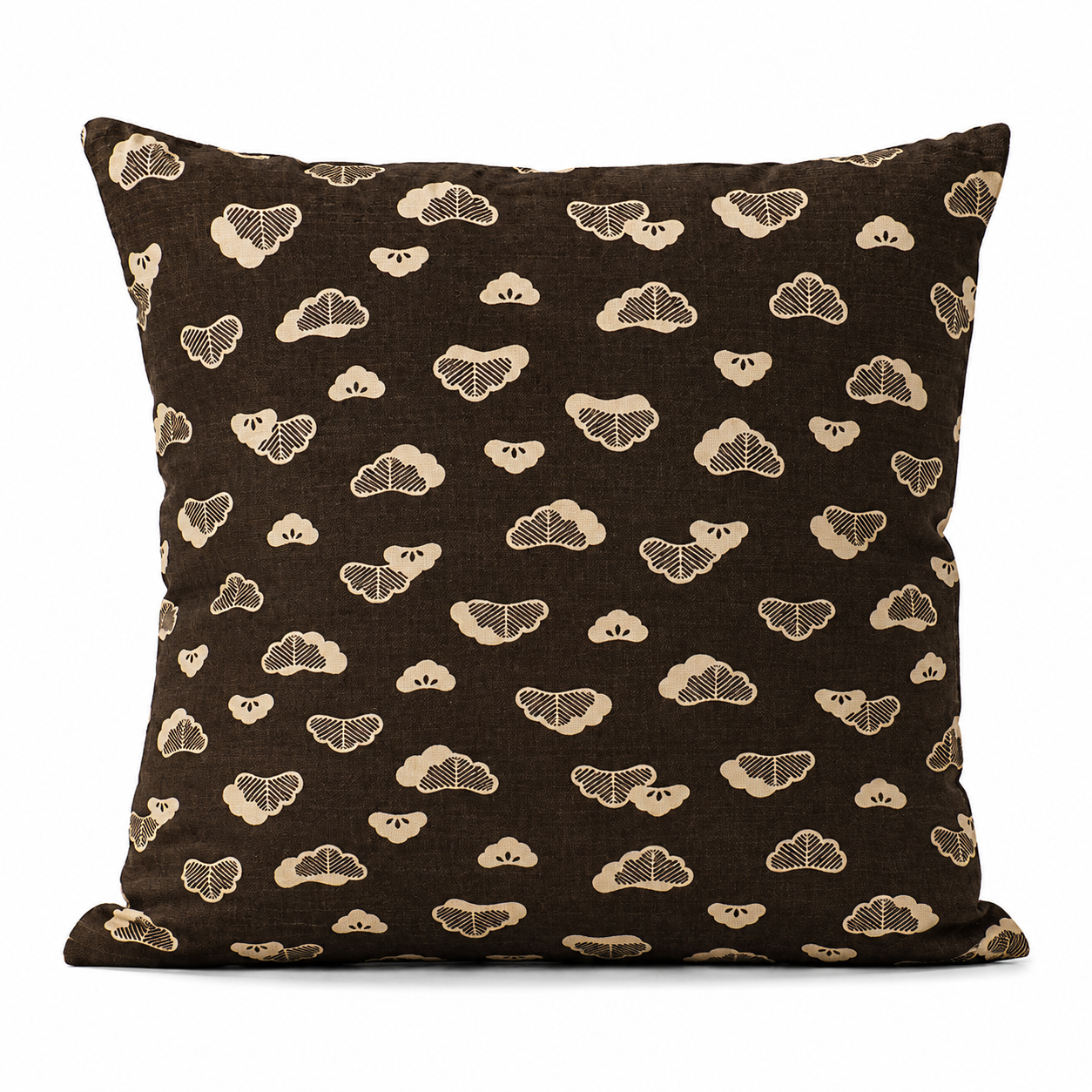 Japanese Cushion Cover - Matsu Brown 20x20