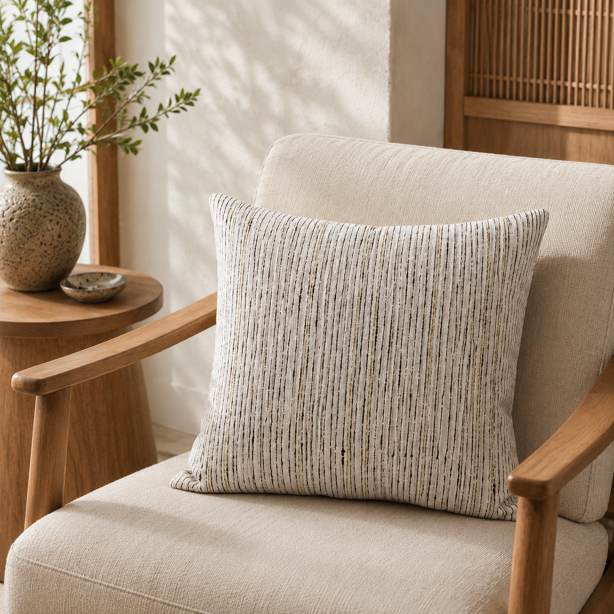 Japanese Cushion Cover - Sensuji 18x18