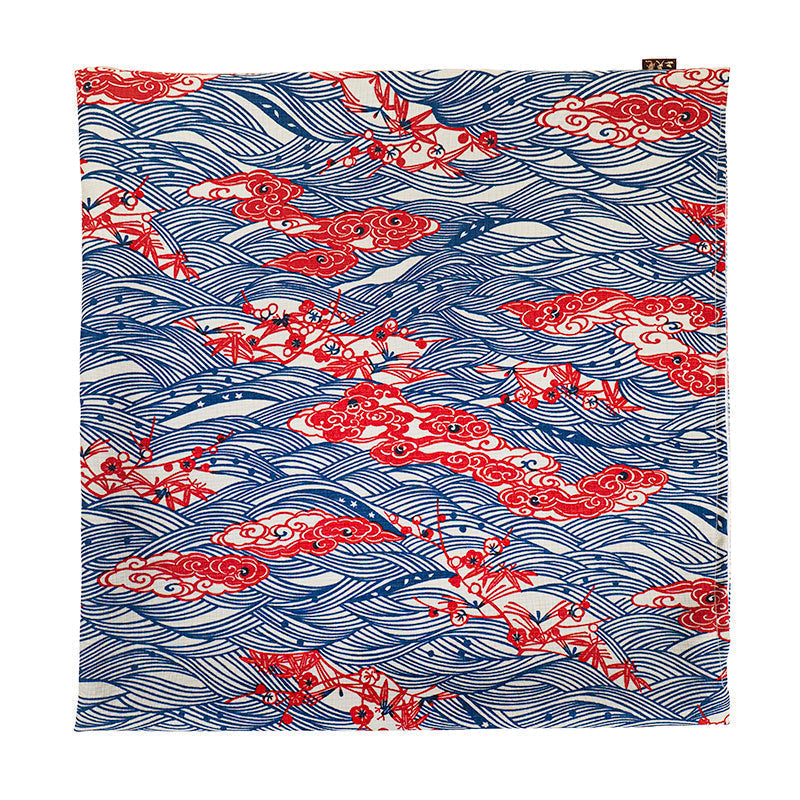 Japanese Cushion Cover Shōchikubai Pattern - 18 x 18