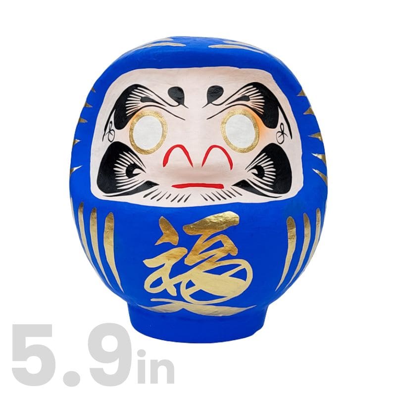 Japanese Daruma - Blue 5.9