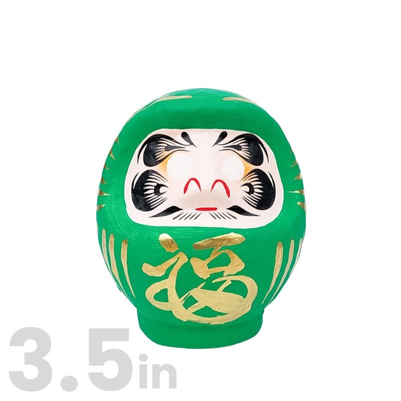 Japanese Daruma - Green 3.5