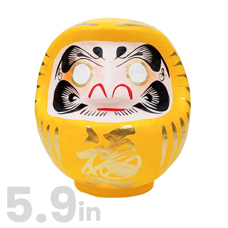 Japanese Daruma - Yellow 5.9