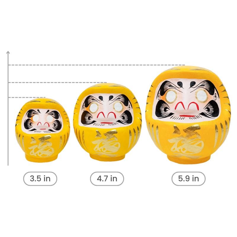 Japanese Daruma - Yellow | Japan Avenue