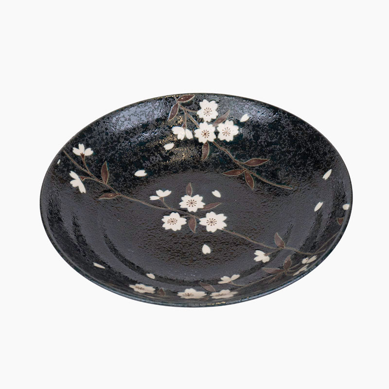 Japanese Deep Plate – Kuro Sakura
