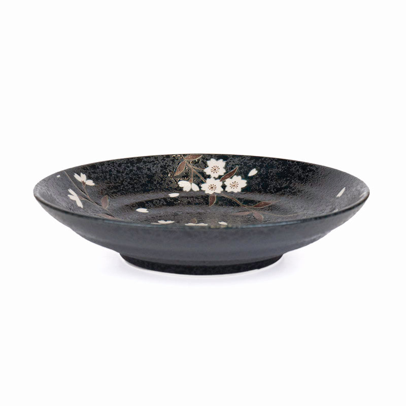 Japanese Deep Plate – Kuro Sakura