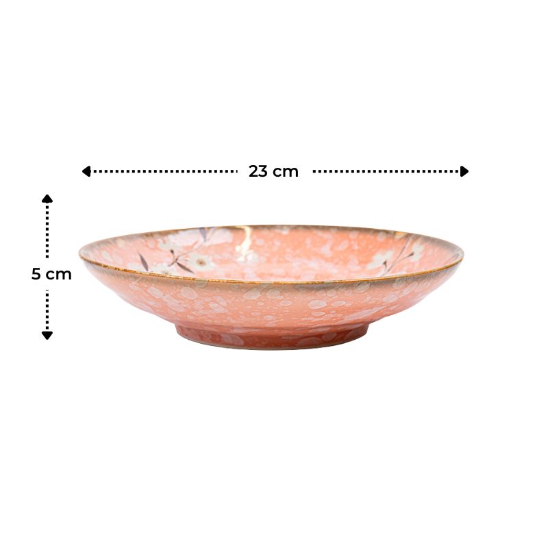 Japanese Deep Plate - Pinku Sakura