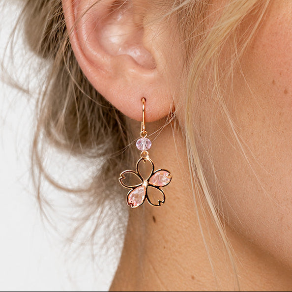 Japanese Earrings - Cherry Blossom