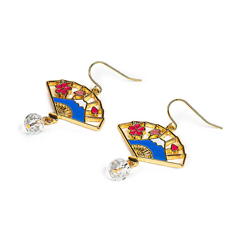 Japanese Earrings - Fuji Sensu