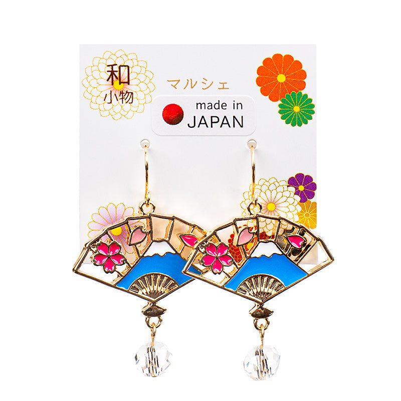 Japanese Earrings - Fuji Sensu