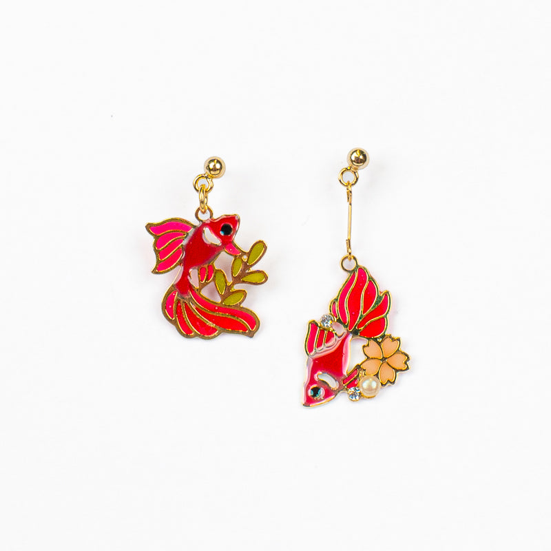 Japanese Earrings – Kingyo Goldfish