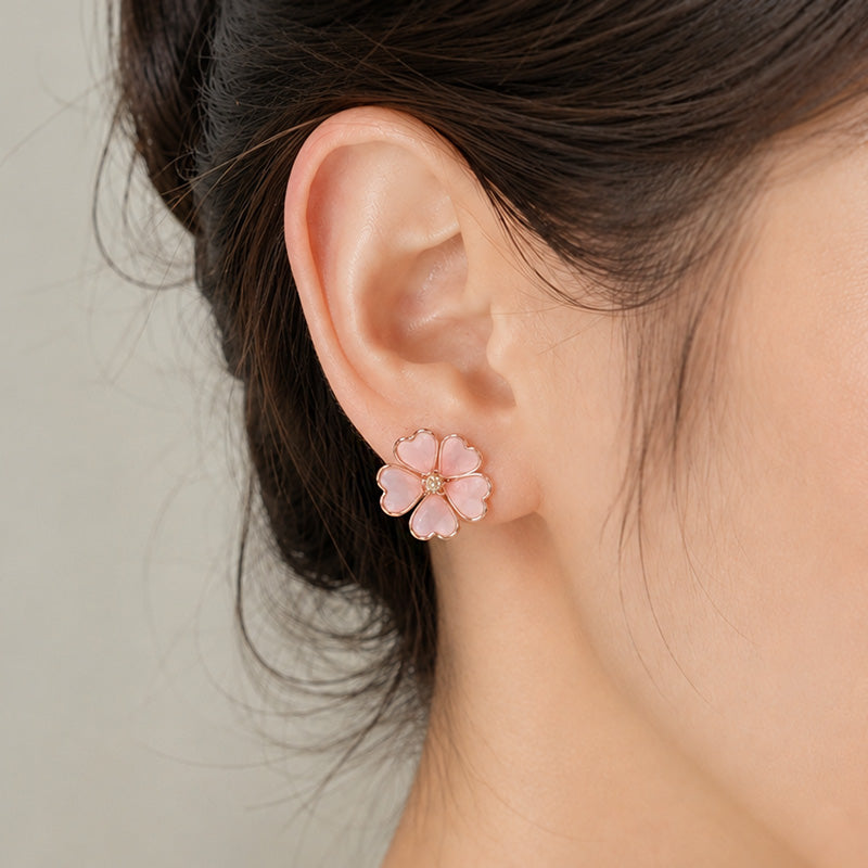 Japanese Earrings – Sakura Blossom