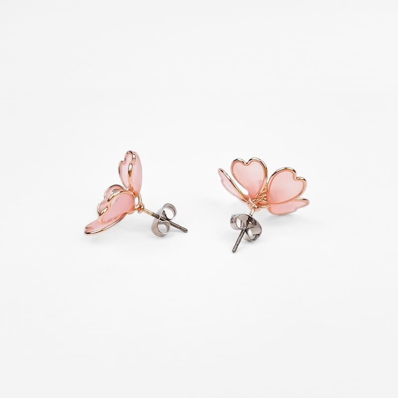 Japanese Earrings – Sakura Blossom