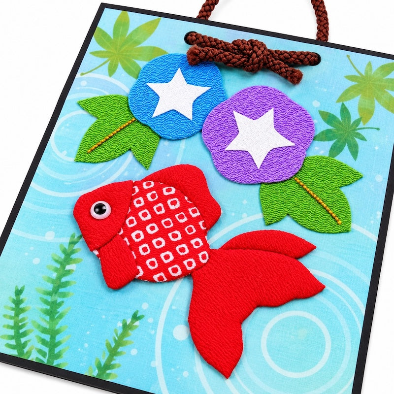 Japanese Fabric Oshie Art Kit - Goldfish