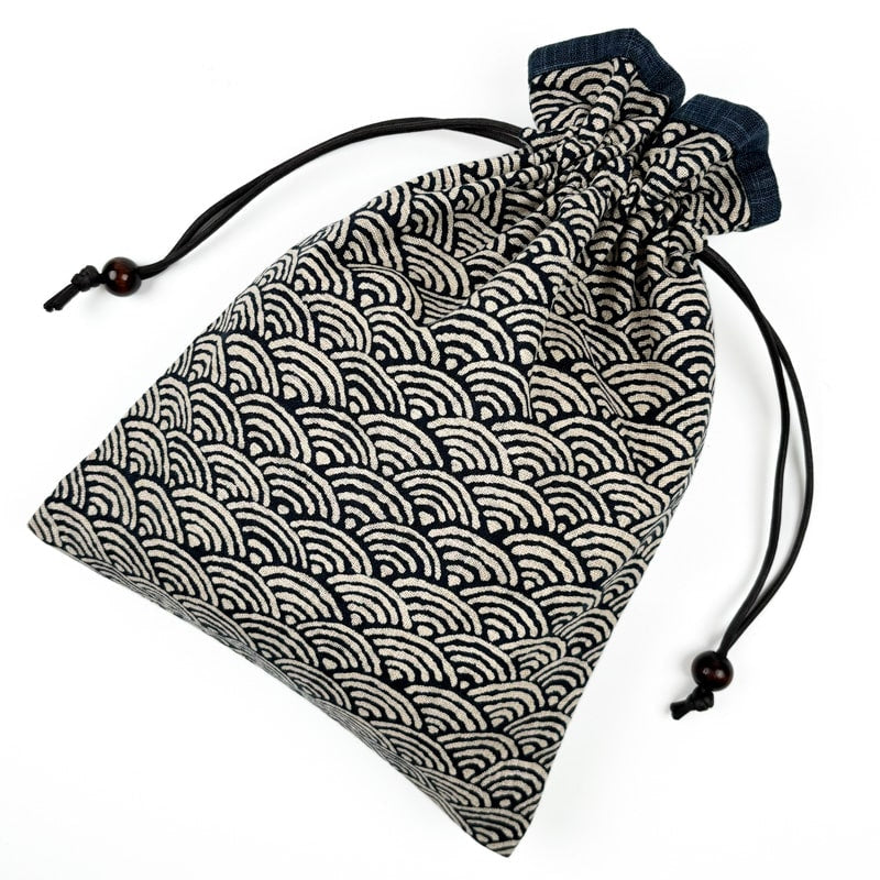 Japanese Fabric Pouch - Seigaiha