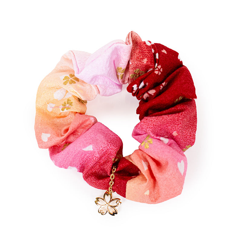 Japanese Fabric Scrunchie Pink