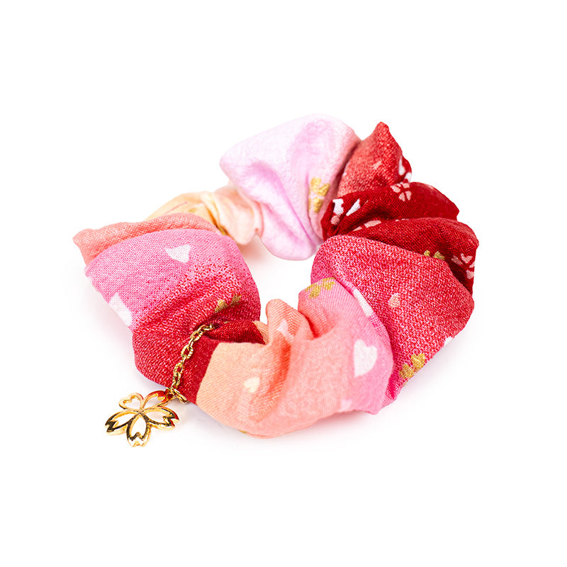 Japanese Fabric Scrunchie Pink
