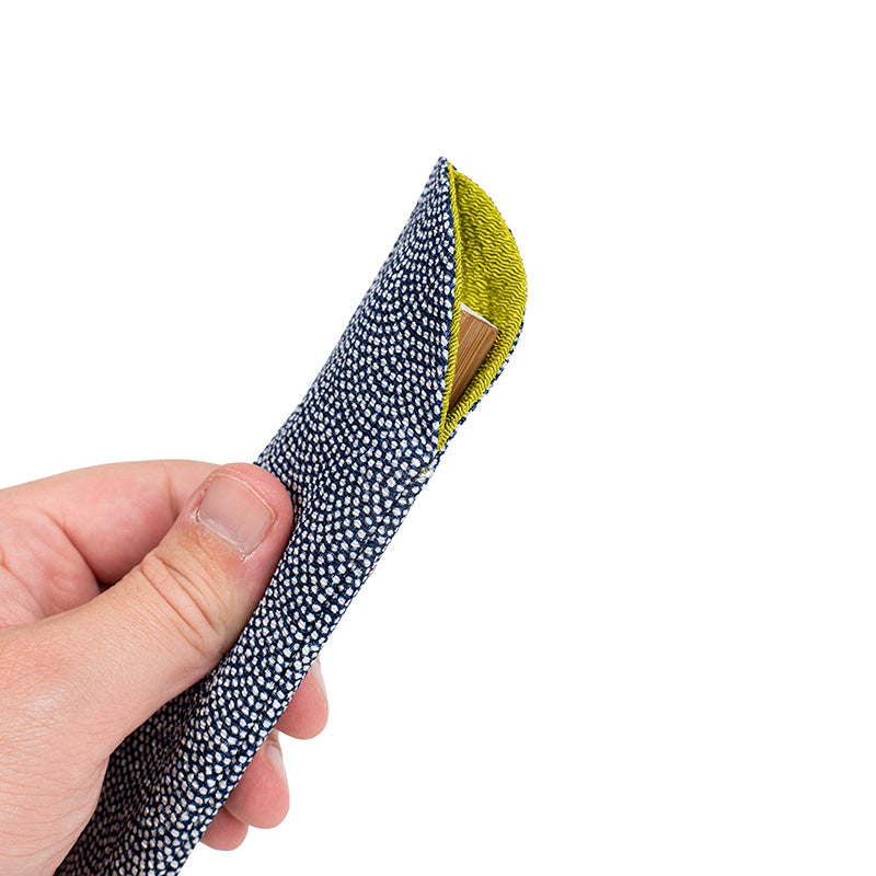 Japanese Fan Pouch - Yuzen Samekomon Fabric