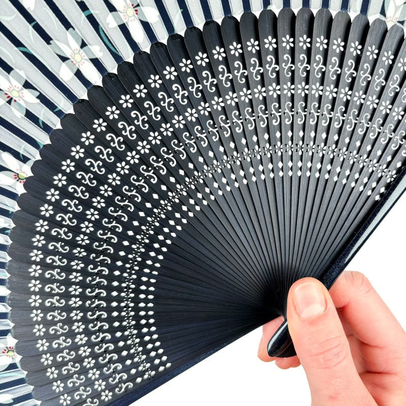 Japanese Fan - Sakura Blue