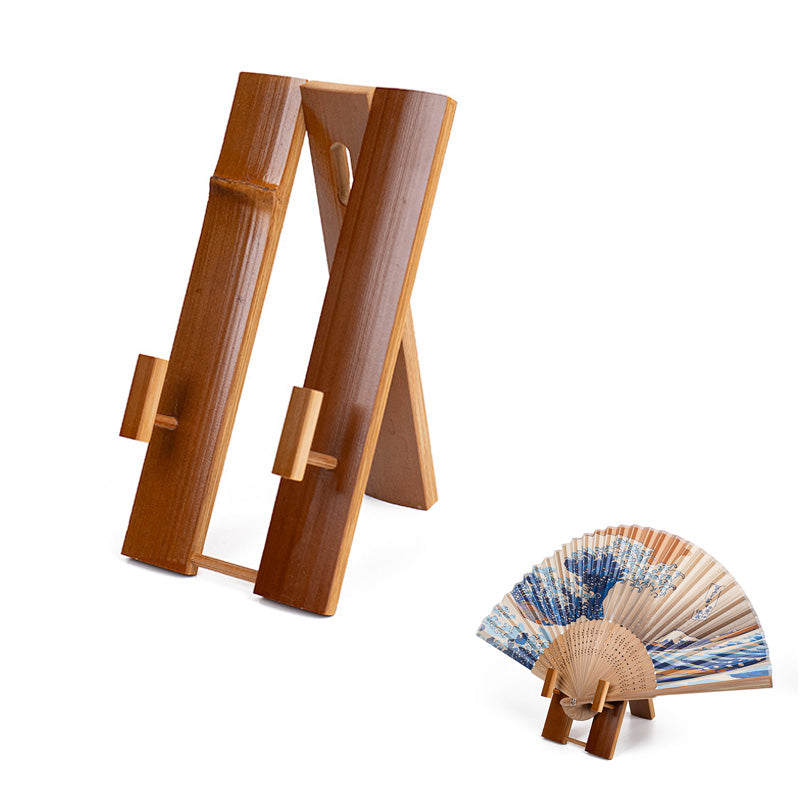 Japanese Folding Fan Stand - Bamboo