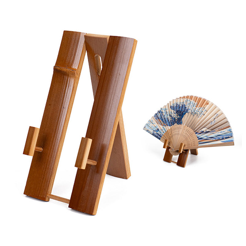 Japanese Folding Fan Stand - Bamboo