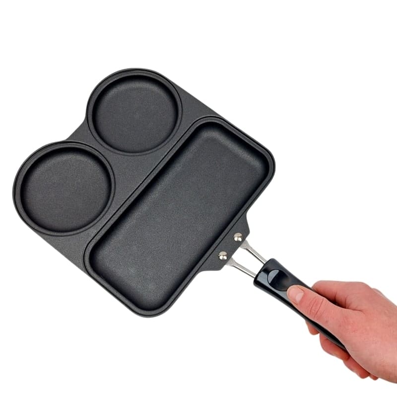 Japanese Frying Pan with Dividers | Japan Avenue