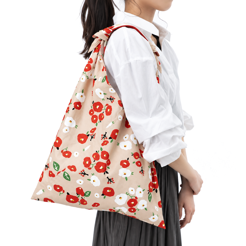 Japanese Furoshiki Bag - Camellia
