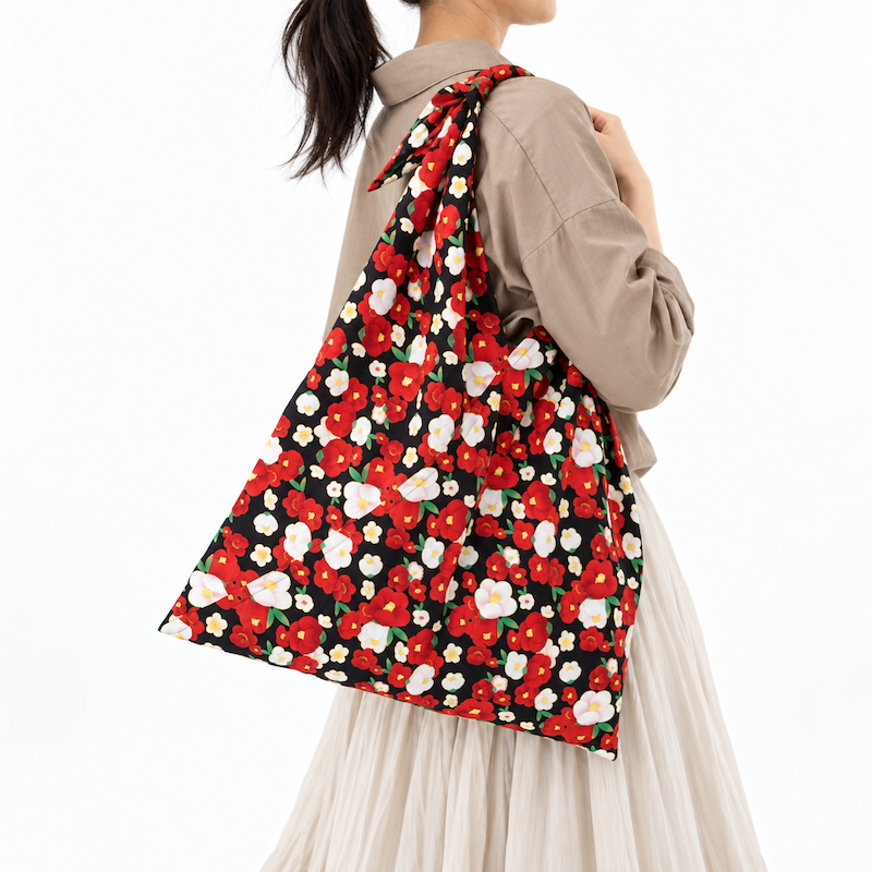 Japanese Furoshiki Bag - Tsubaki