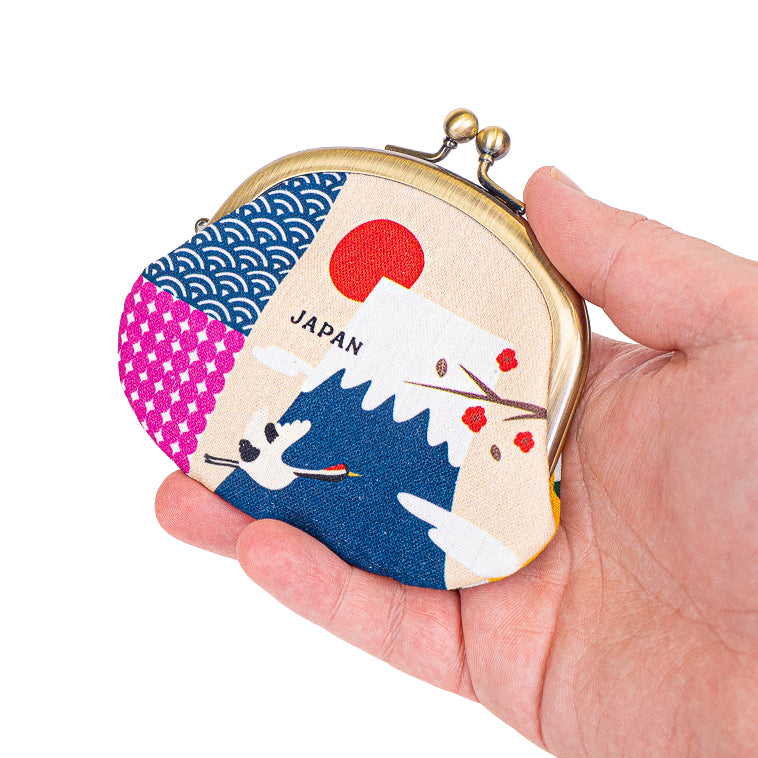 Japanese Gamaguchi Coin Purse - Mount Fuji