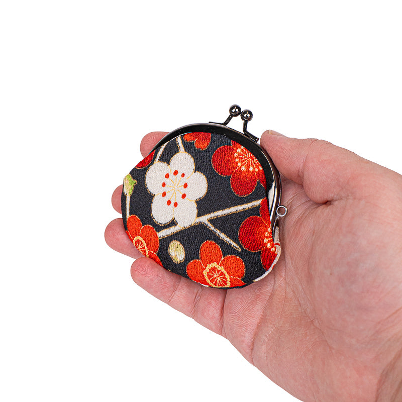 Japanese Gamaguchi Coin Purse - Ume