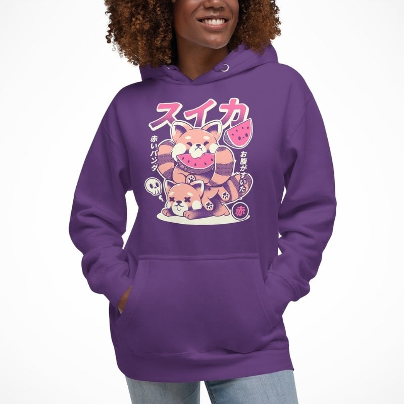 Japanese Graphic Hoodie - Red Panda