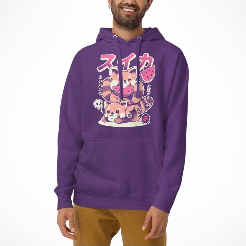 Japanese Graphic Hoodie - Red Panda