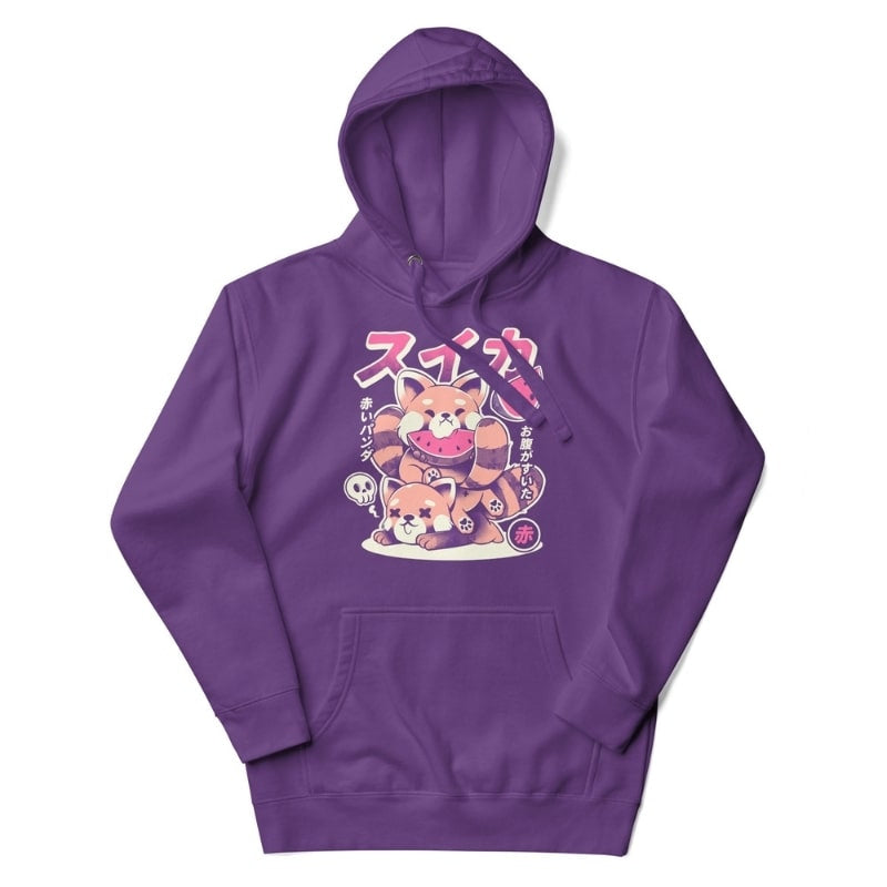 Japanese Graphic Hoodie - Red Panda S