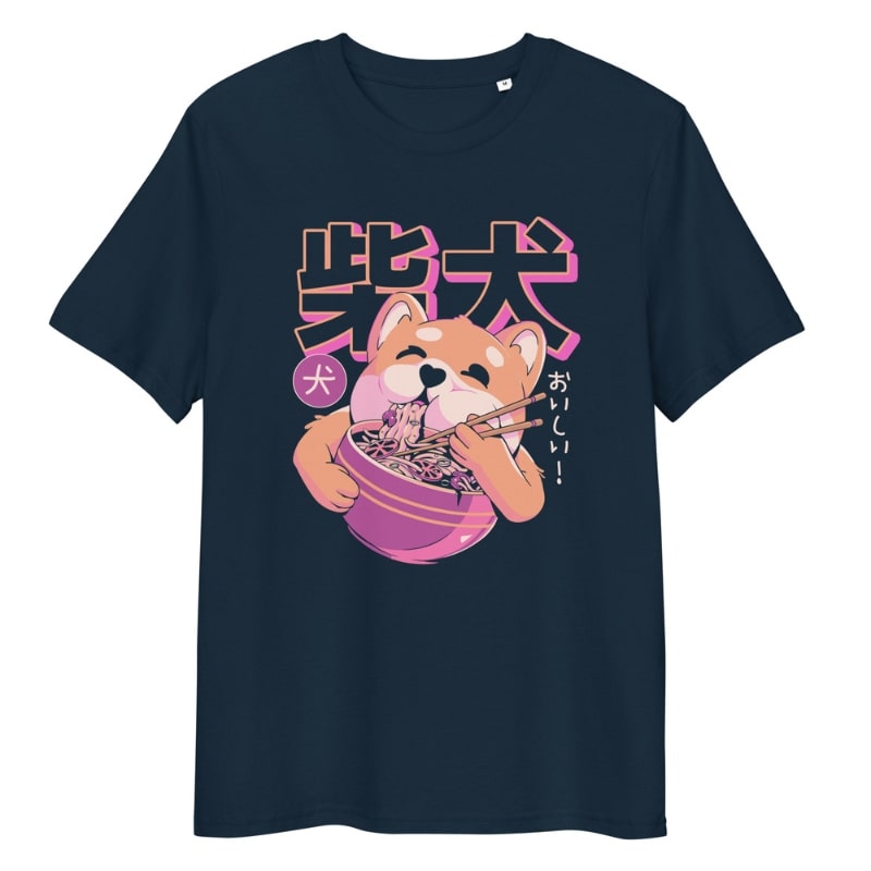 Japanese Graphic T-Shirt - Shiba Noodle S