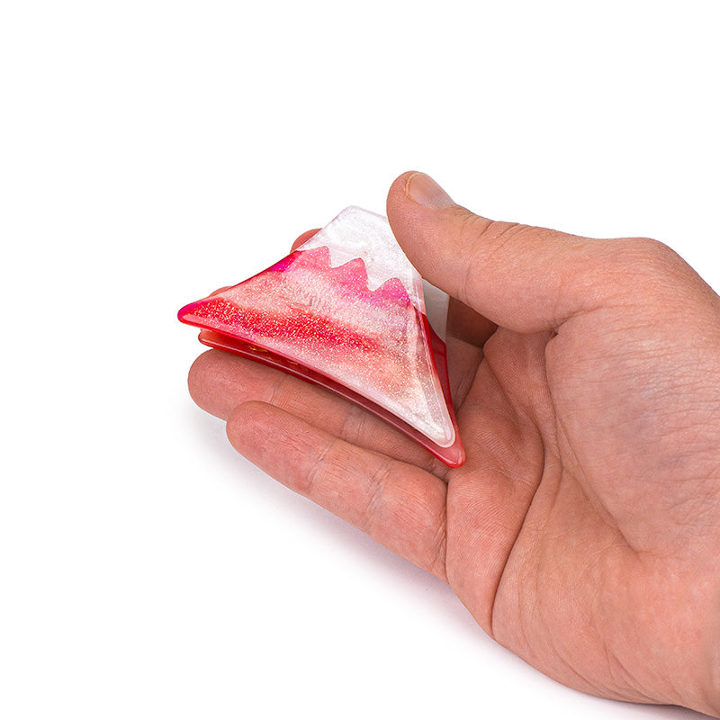 Japanese Hair Clip - Pink Mount Fuji