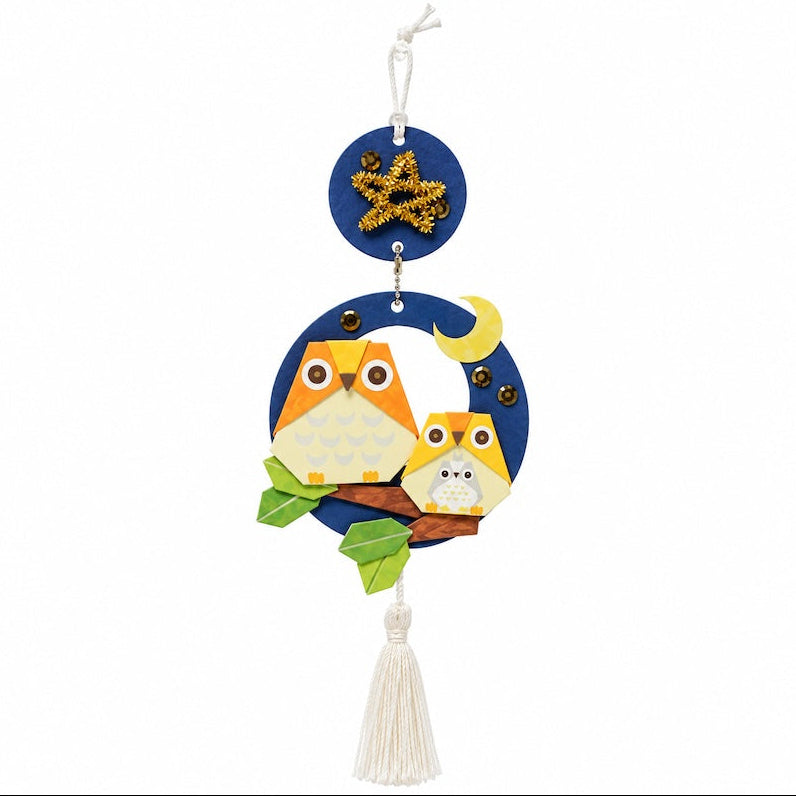 Japanese Hanging Paper Craft Kit - Owls